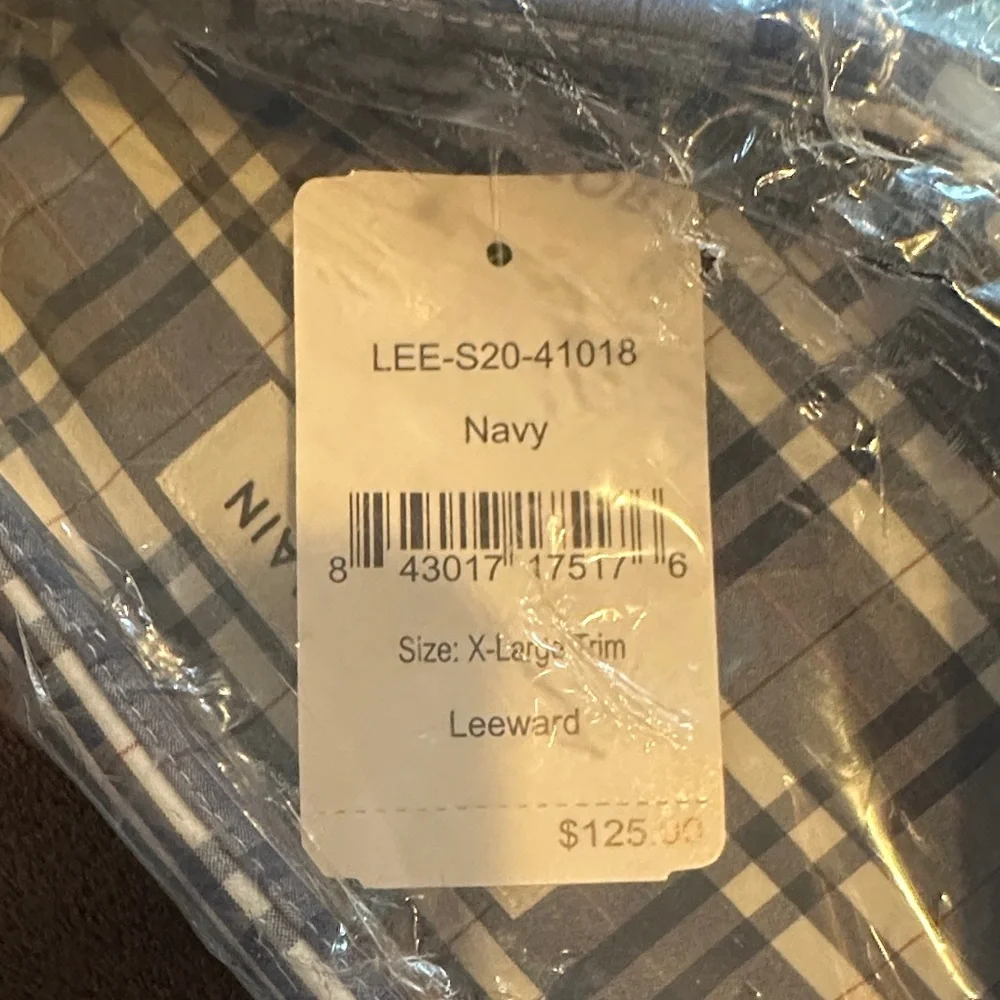 Mizzen+Main Blue and White Plaid Dress Shirt - Picture 2 of 5